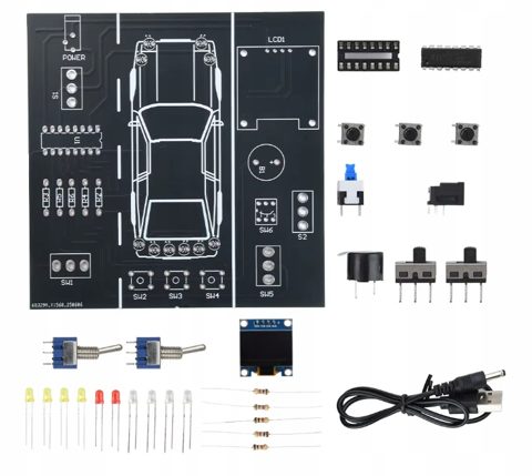 Zestaw do nauki lutowania symulator jazdy KIT DIY